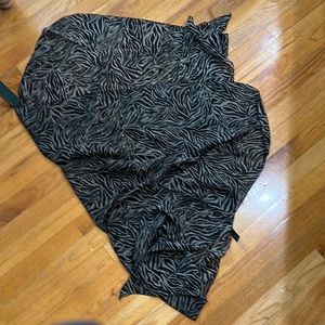 Animal print swim sarong